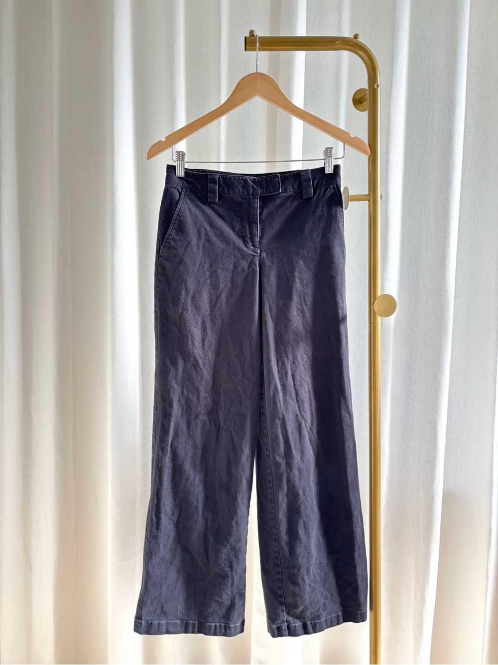 Sunday Best Black High-Waist Trousers - Back right button missing